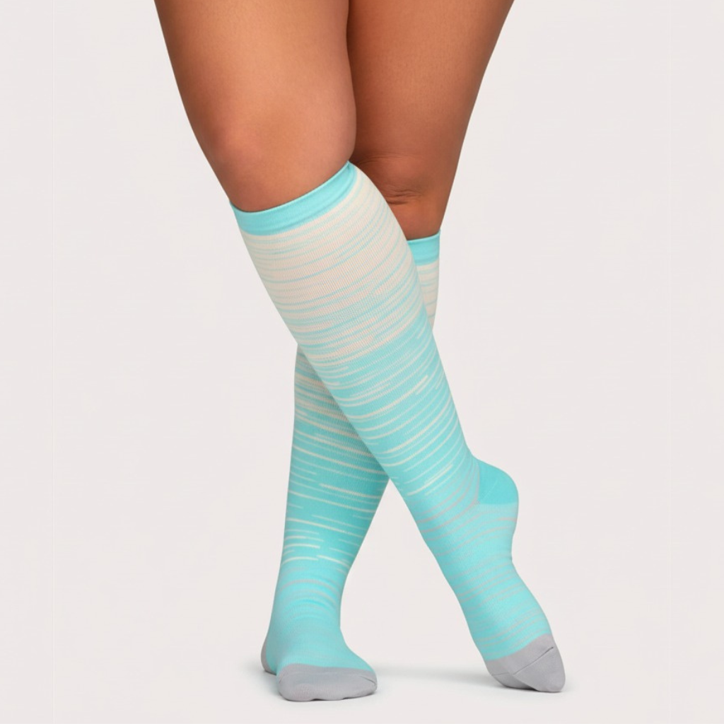 LeafSock™ Wide Compression Socks For Pain Relief (Stripes)