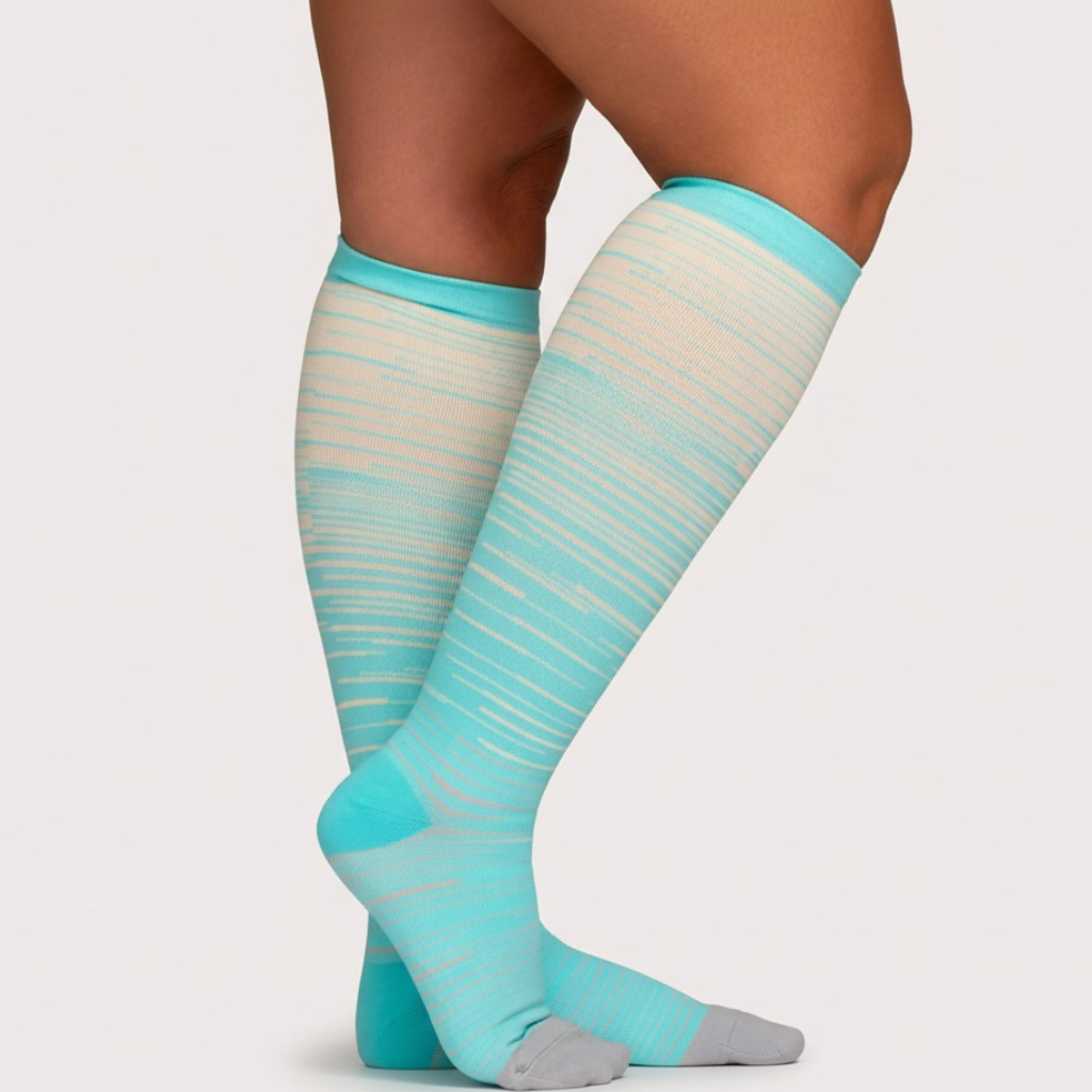 LeafSock™ Wide Compression Socks For Pain Relief (Stripes)