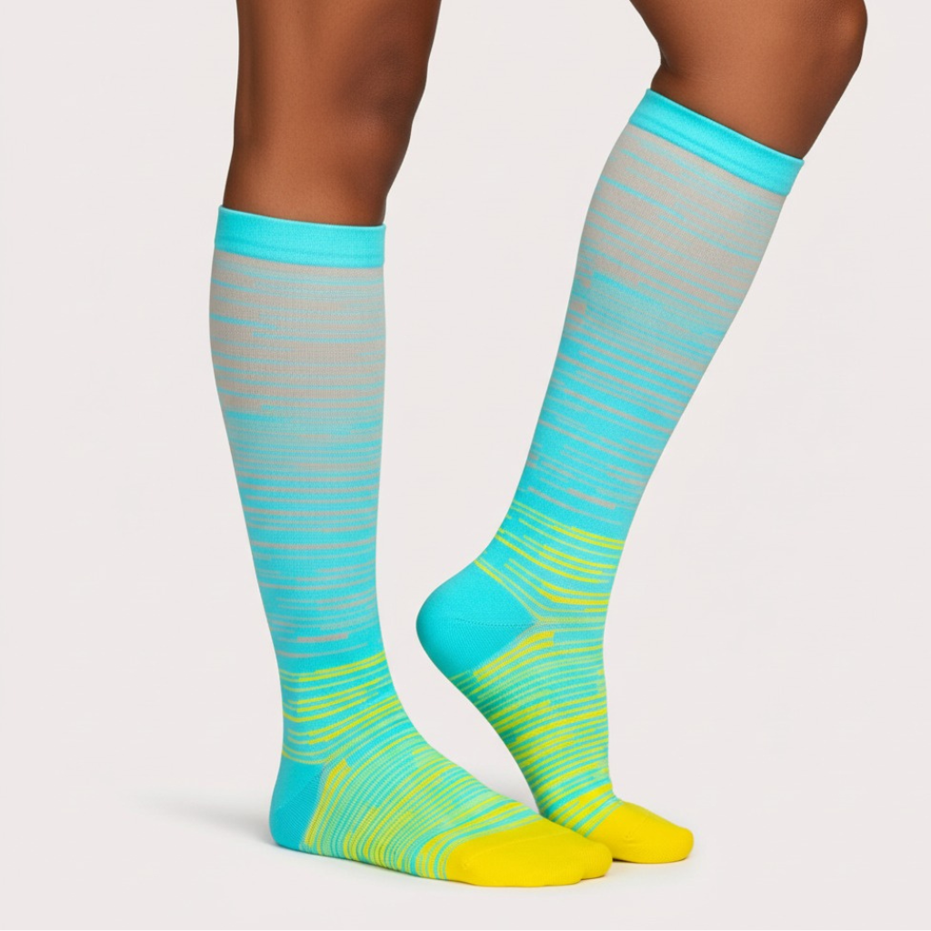 LeafSock™ Wide Compression Socks For Pain Relief (Stripes)