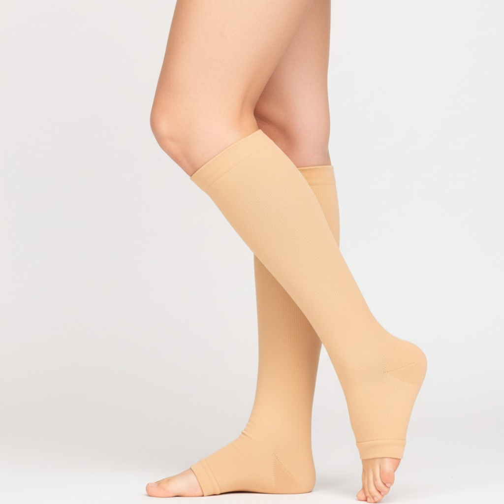 Toeless Wide Compression Socks