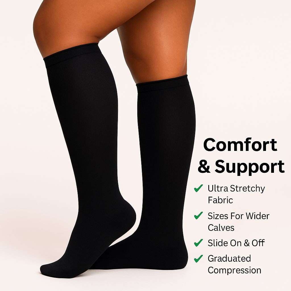 LeafSock™ Wide Compression Socks For Pain Relief