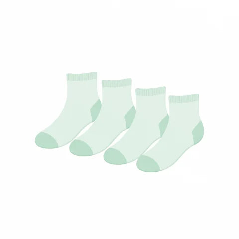 Four-pair bundle option for LeafSock bamboo knee-high compression socks